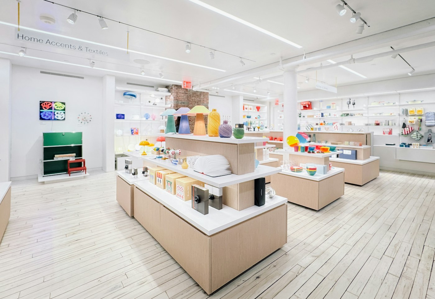 Bright modern retail shop interior